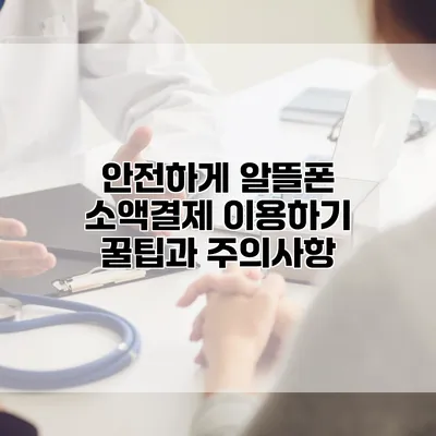 안전하게 알뜰폰 소액결제 이용하기: 꿀팁과 주의사항